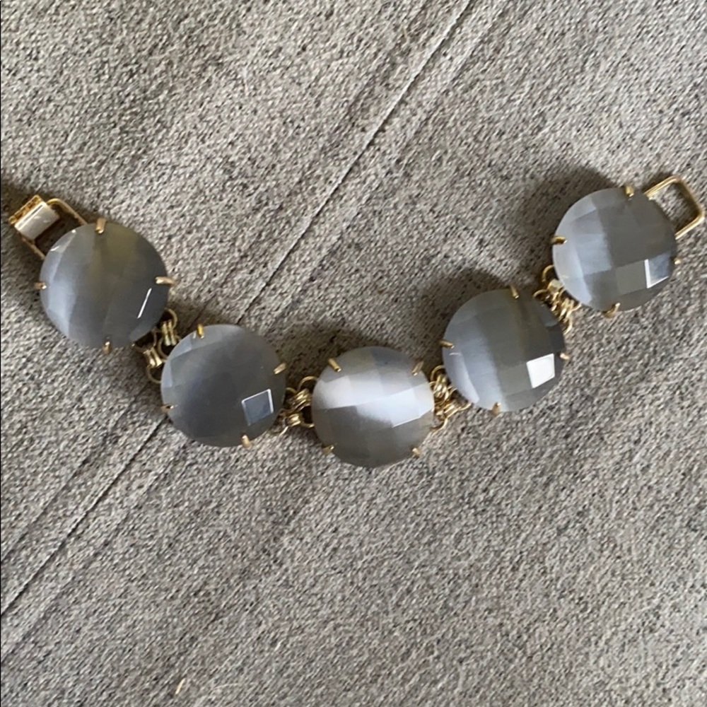Kendra Scott gray large stone bracelet